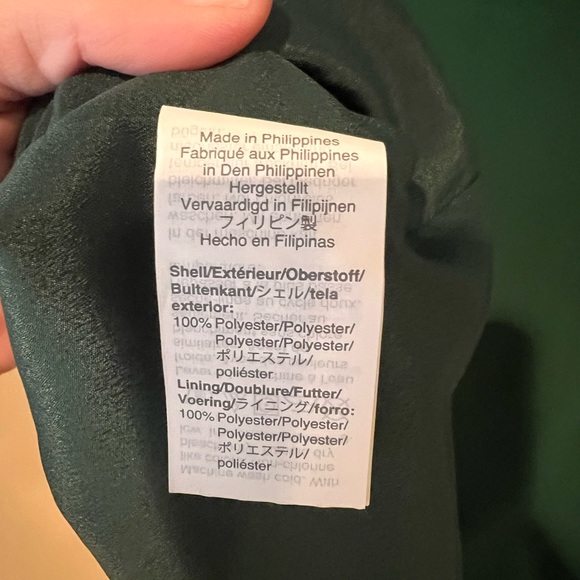 J. Crew Ruffle Neck shift dress in 365 Crepe Kelly Green - Picture 5 of 6